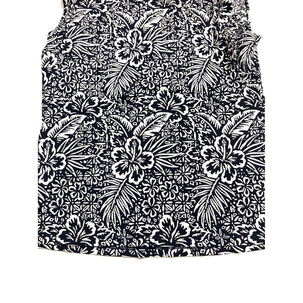 Tommy‎ Bahama Everyday Active Navy White Floral Sleeveless Blouse XS Tropical - Picture 12 of 16
